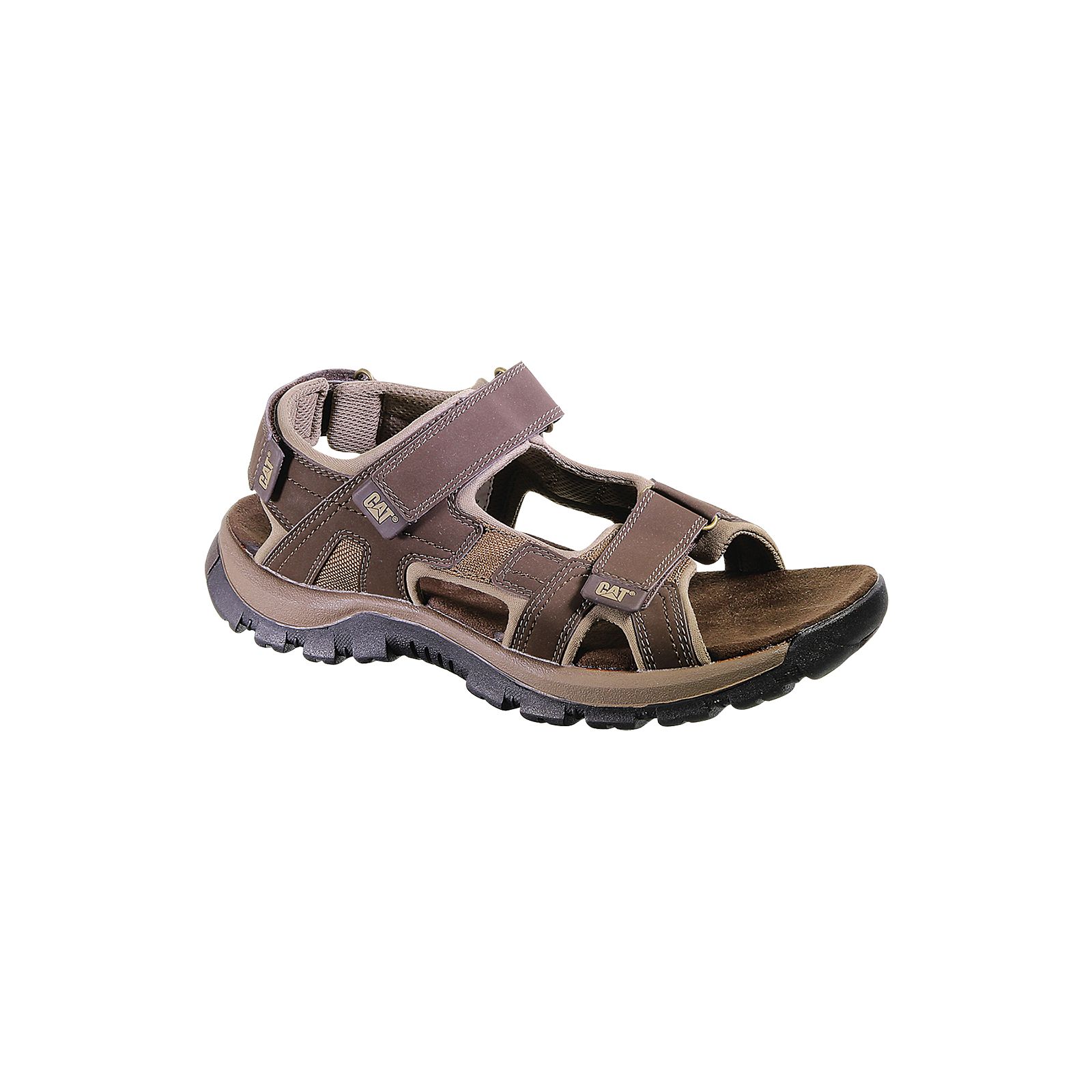 Caterpillar Shoes Islamabad - Caterpillar Giles Mens Sandals Dark Brown (213578-BZA)